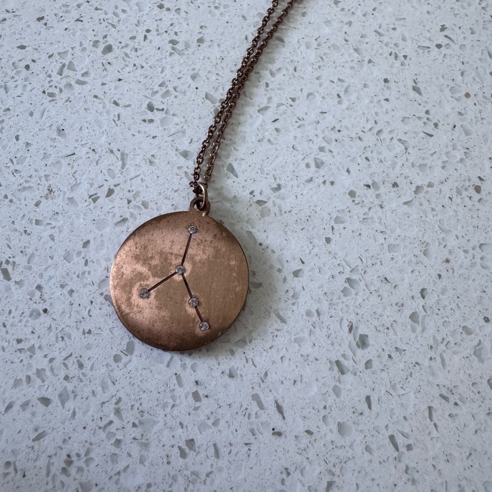 Cancer Rose Gold Constellation Pendant Necklace